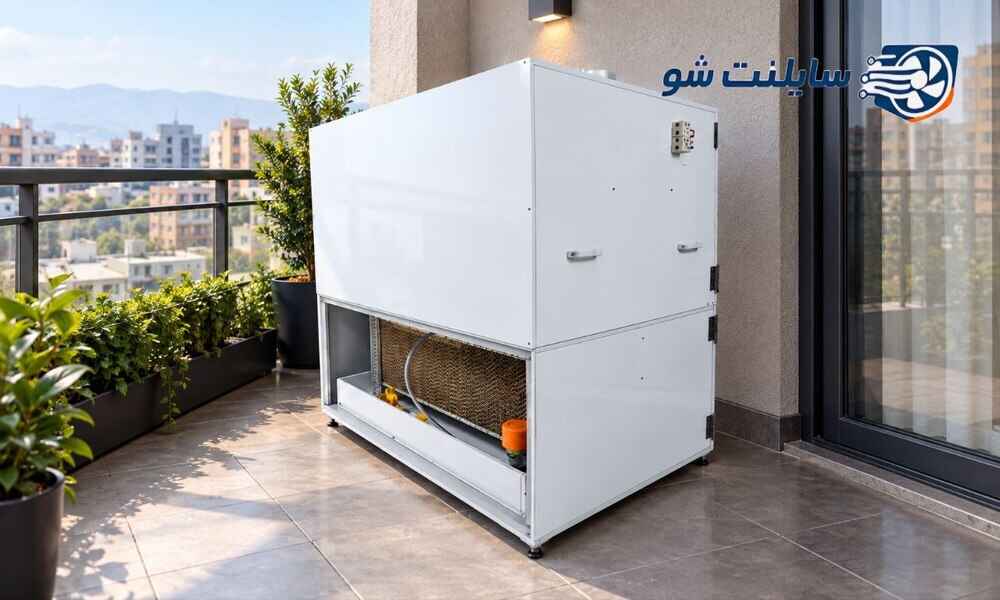 سایلنت باکس ماینر در بالکن