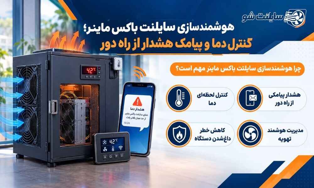 اینفوگرافیک هوشمند سازی سایلنت باکس ماینر